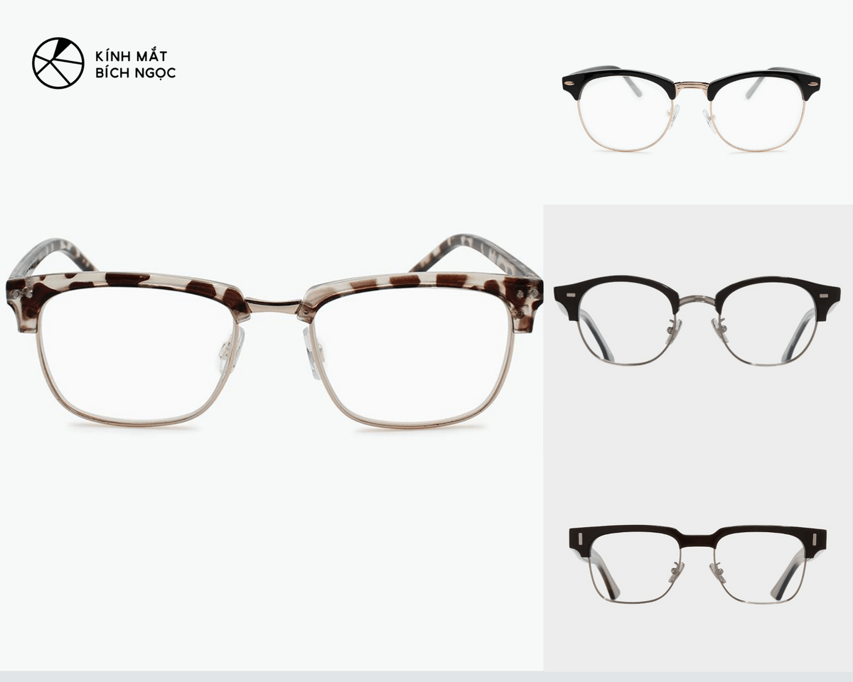 gọng kính cận browline