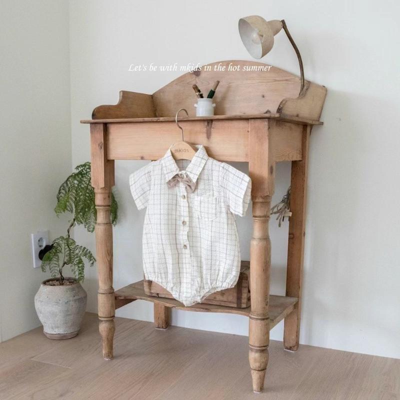 韓國-MKIDS紳士英倫包屁衣