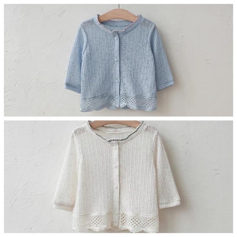 韓國-FLO 蕾絲邊外套