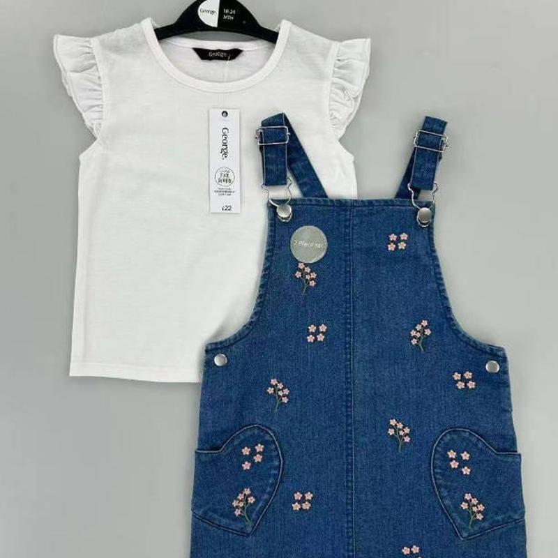 花朵吊帶裙套裝