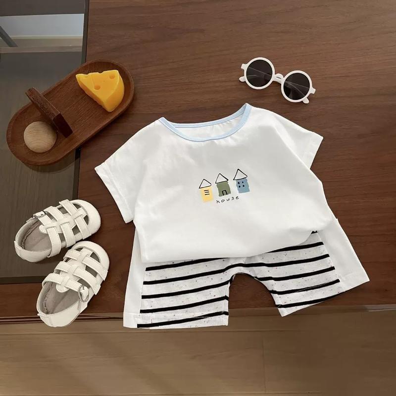 房子格紋無袖套裝