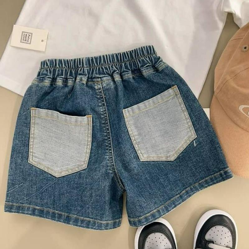 復古刷色牛仔短褲