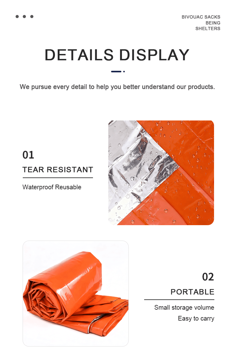 Bivouac sacks being shelters