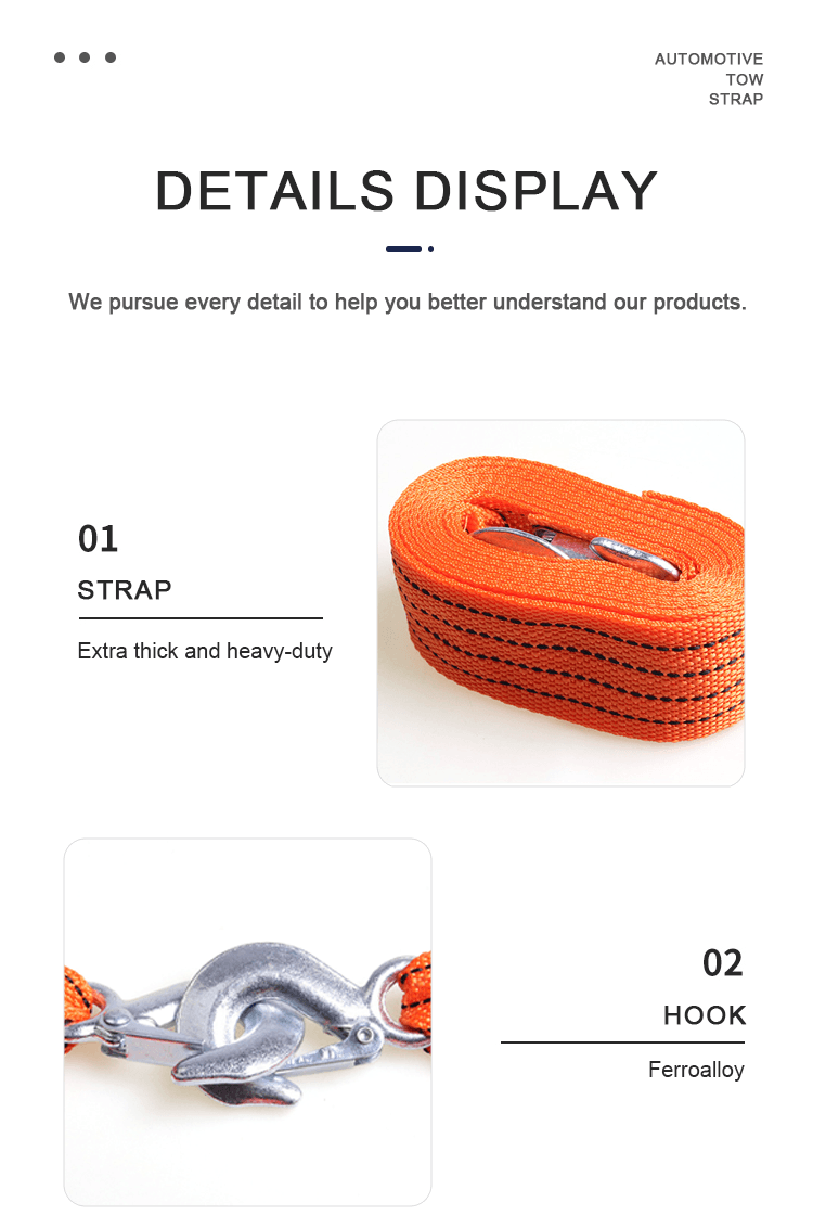 Automotive tow strap