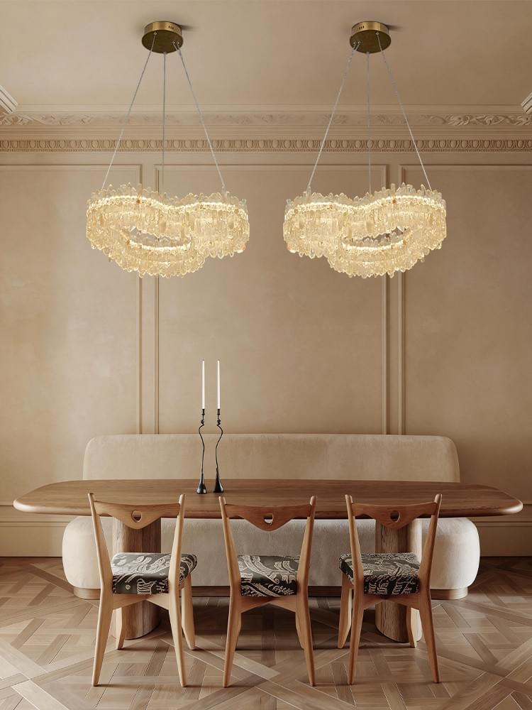 Luxury Modern Crystal Chandelier: Irregular design Adjustable Pendant Light for High-End Interiors