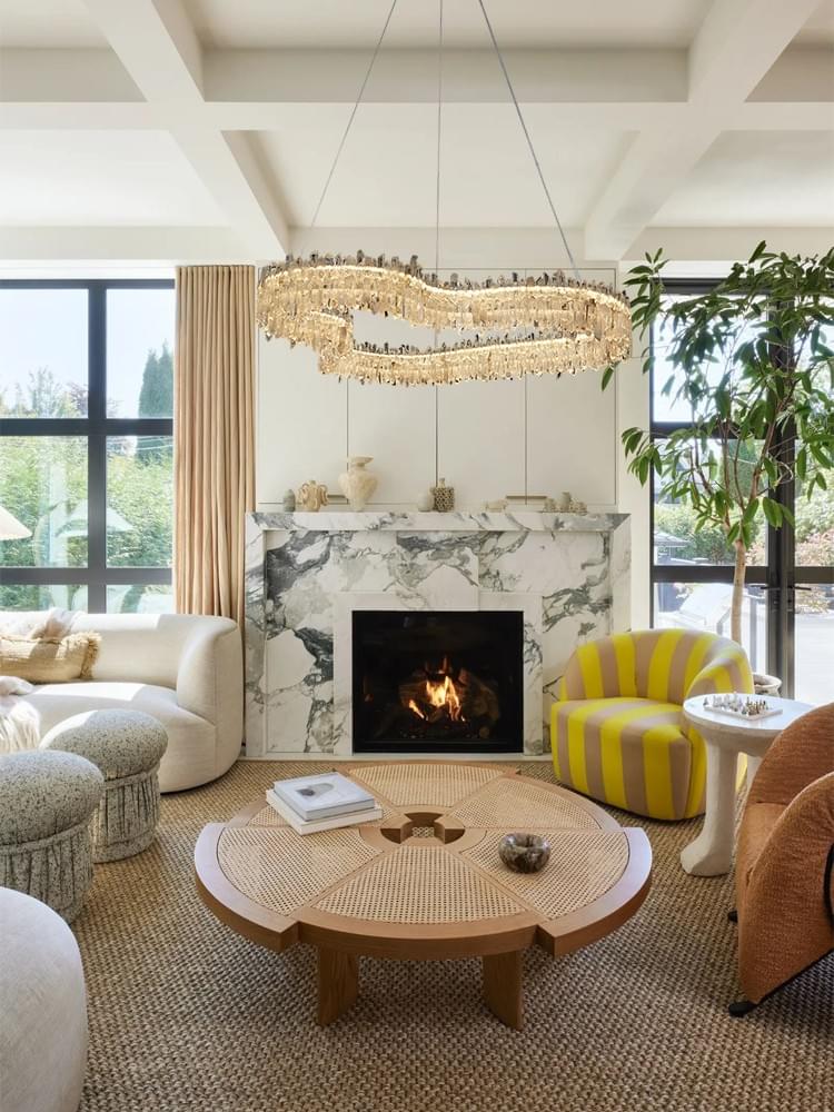 Luxury Modern Crystal Chandelier: Irregular design Adjustable Pendant Light for High-End Interiors