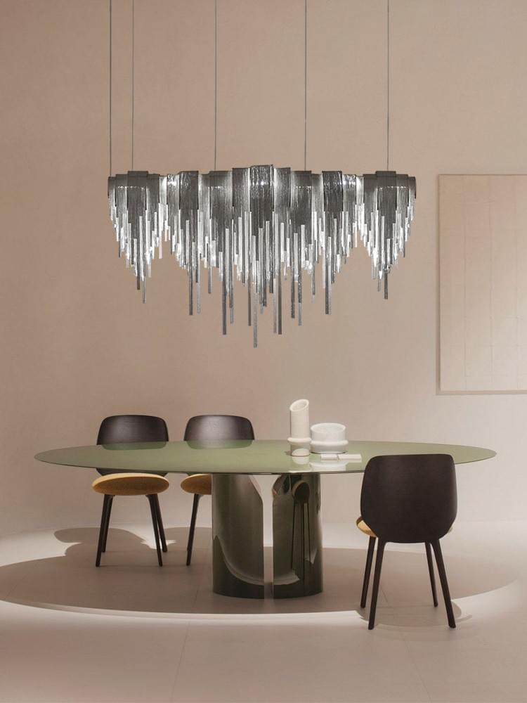 Modern Waterfall Wall Sconce in Nickel Gold Black Nickel for Dining Room