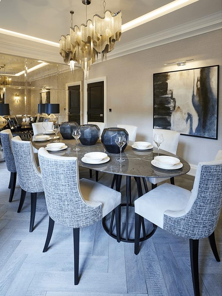 Modern Waterfall Pendant lights in Nickel Gold Black Nickel for Dining Room