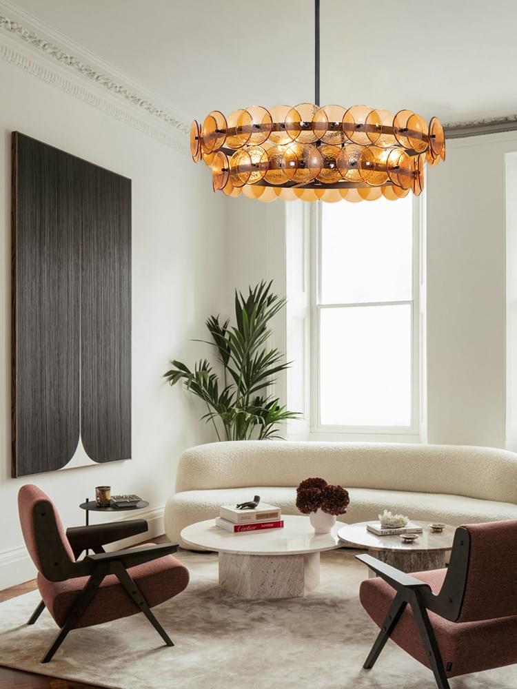 Modern Glass Pendant Light | 14-Light E26 24