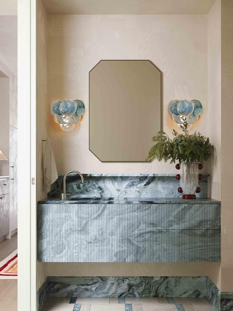 modern handmade multi layer wall light for bedroom