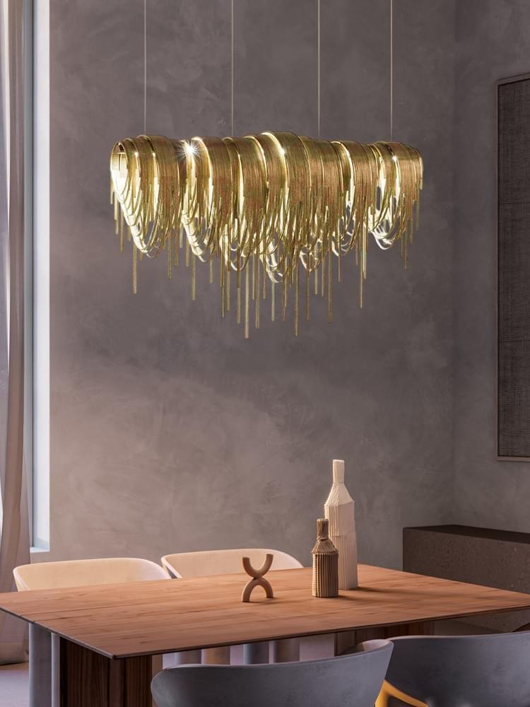 Modern Waterfall Wall Sconce in Nickel Gold Black Nickel for Dining Room