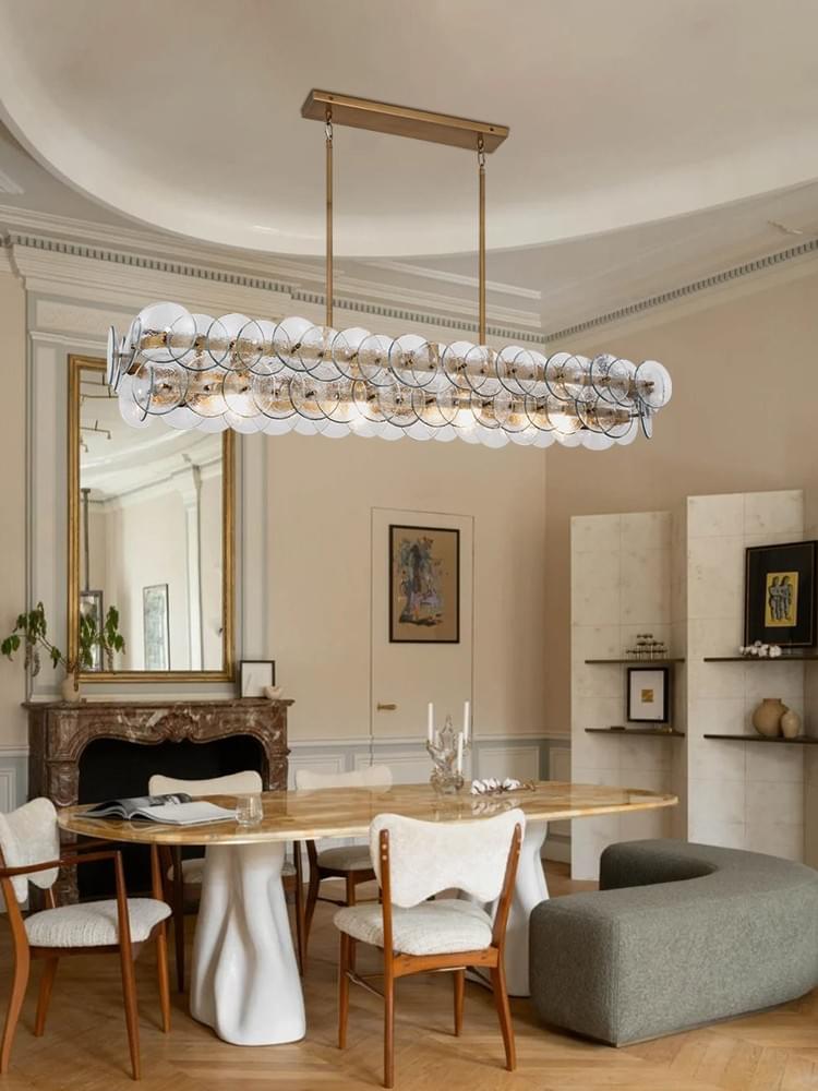 Modern Multi-layer Glass Pendant Light | 14/20/28-Light E26 24