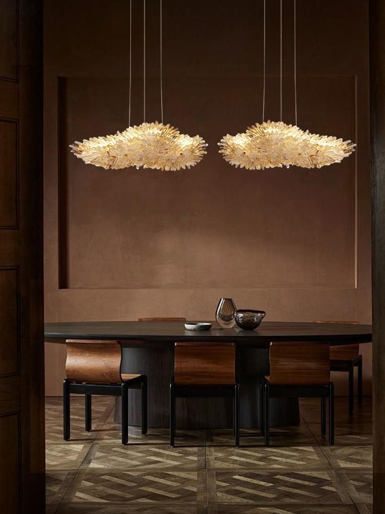 Artisanal Crystal Wing Chandelier – Handcrafted Statement Light for Ktchen Island