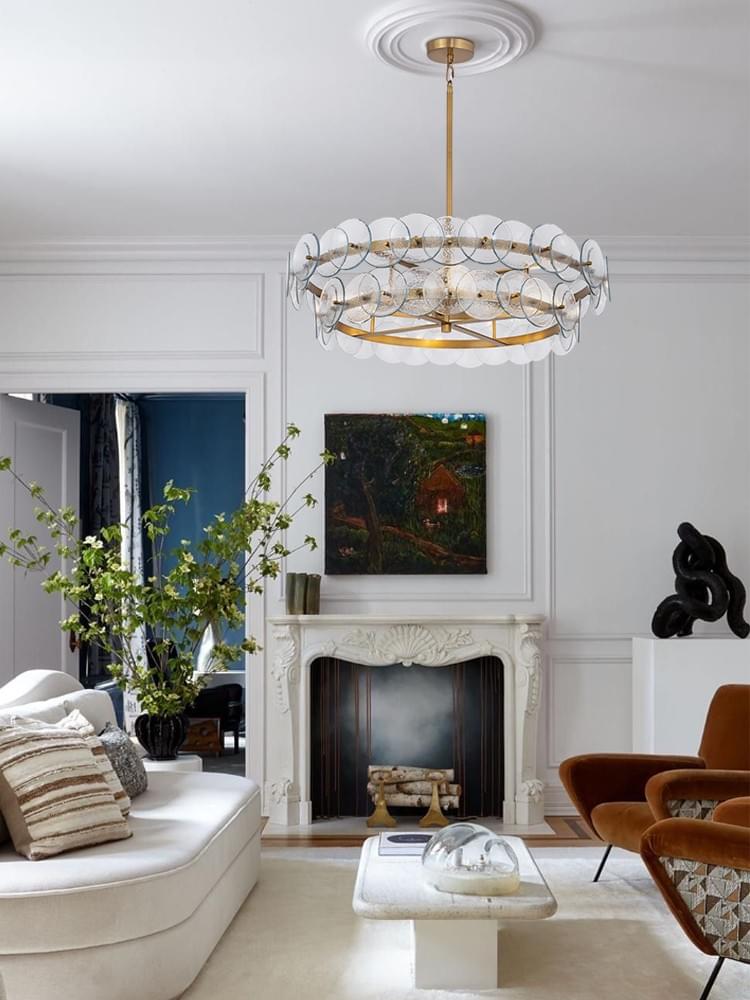 Vintage rectangular Grass Pendant 40