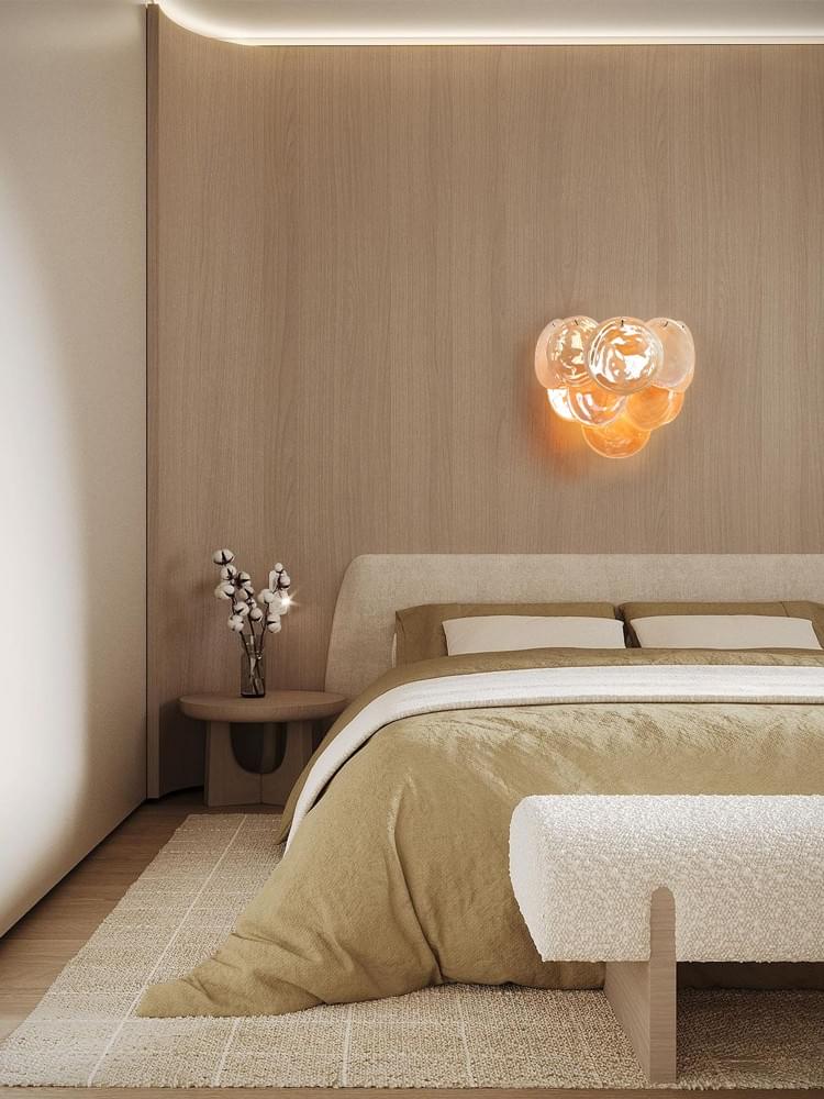 modern handmade multi layer wall light for bedroom