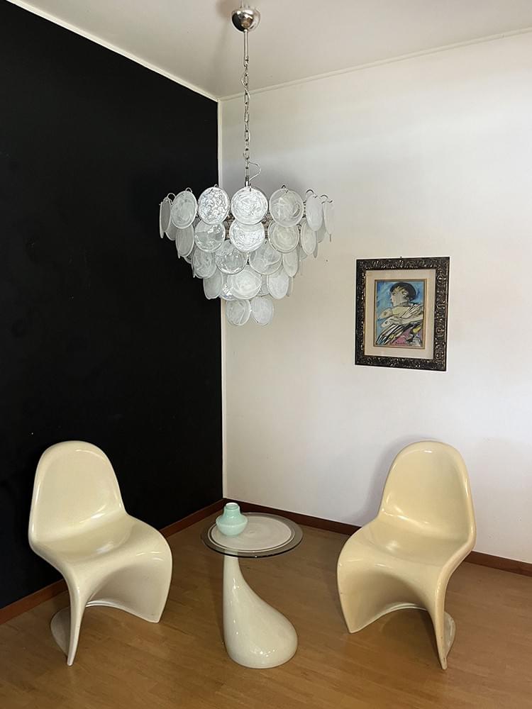 3/4/5 Layer Green Glass Pendant Colorful Living Room Lighting Fixture