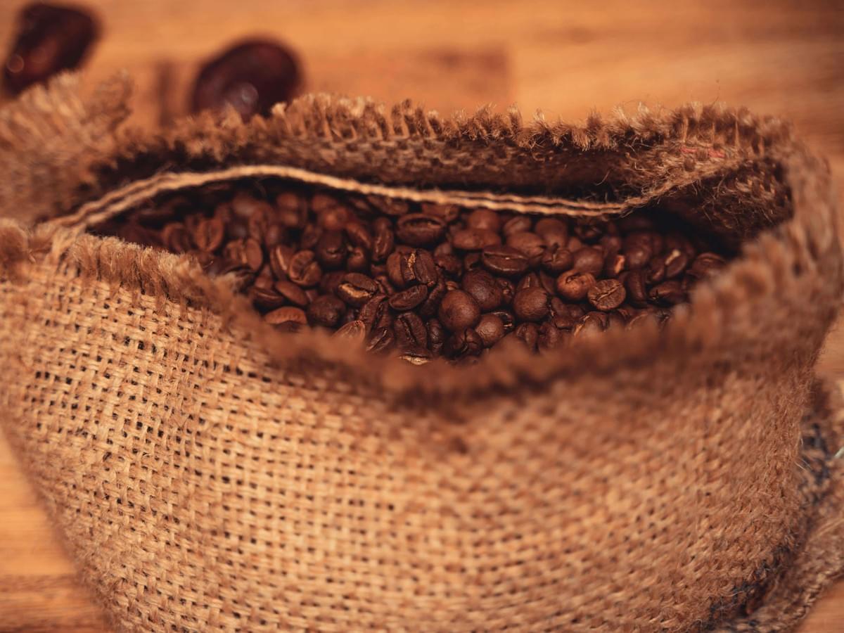 A sack of premium coffee beans, only found in Hua Bee Restaurant.