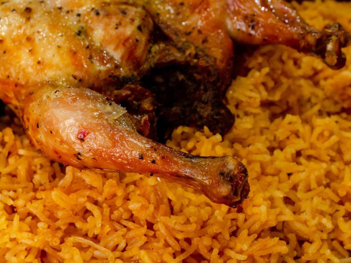 A fantastic chicken rice dish found at Maxwell Food Center.