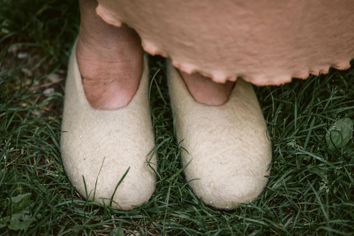 Wollpantoffeln