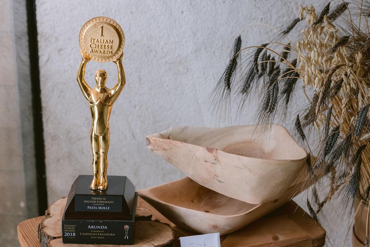 Käse Award auf Tisch