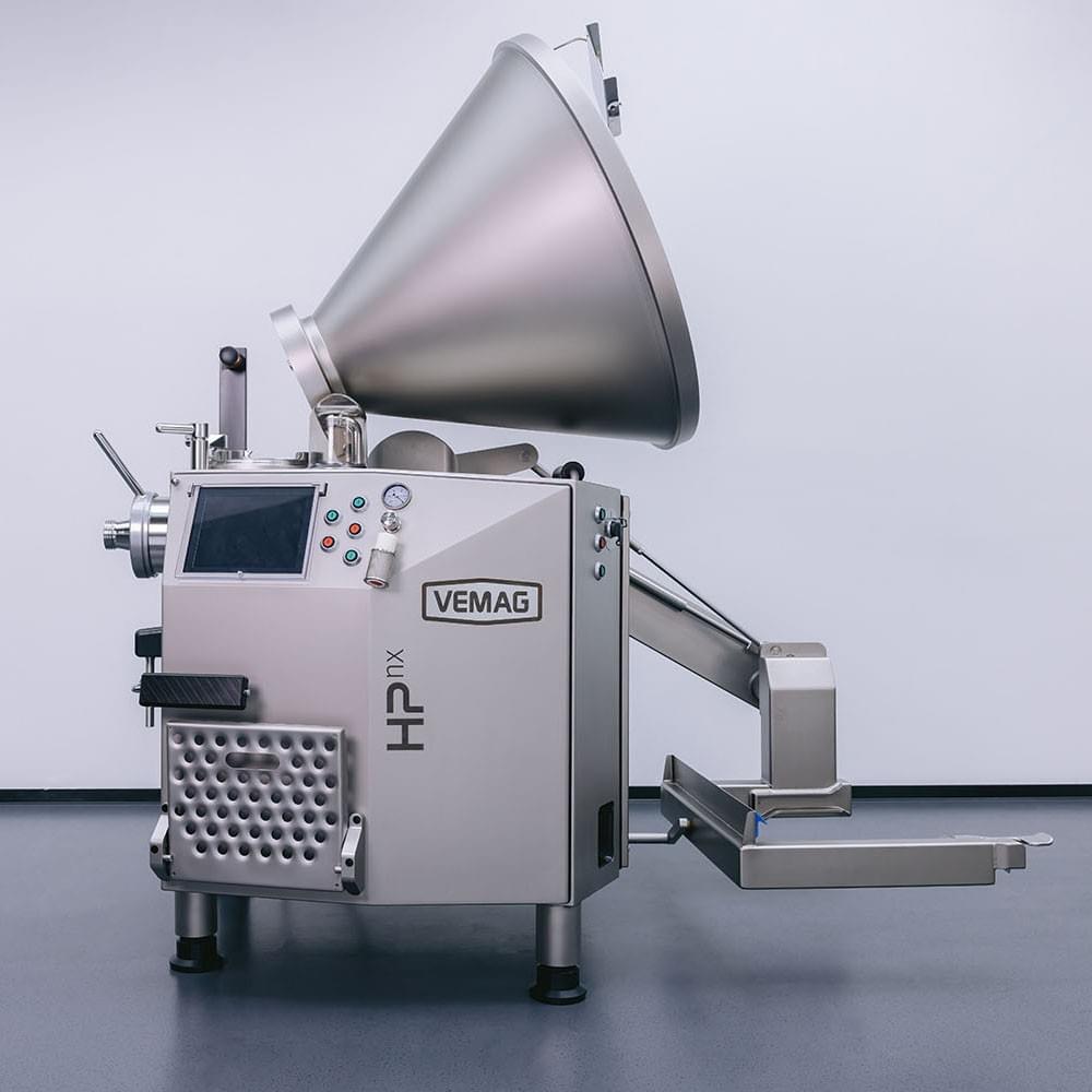Vakuumfüllmaschine HPnx vor einer weissen Wand