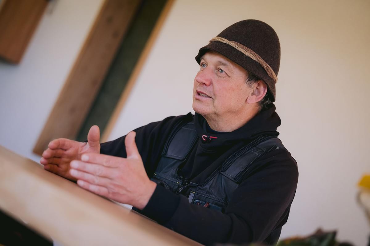 Ziegenbauer David im Gespräch