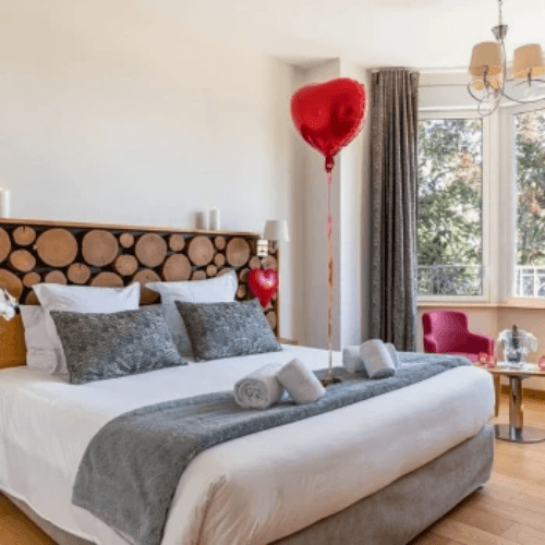 Chambre romantique dans un hotel de charme en Ardèche |hotel 4 etoiles ardeche, Villa Elisa M -  Aubenas, Ardèche