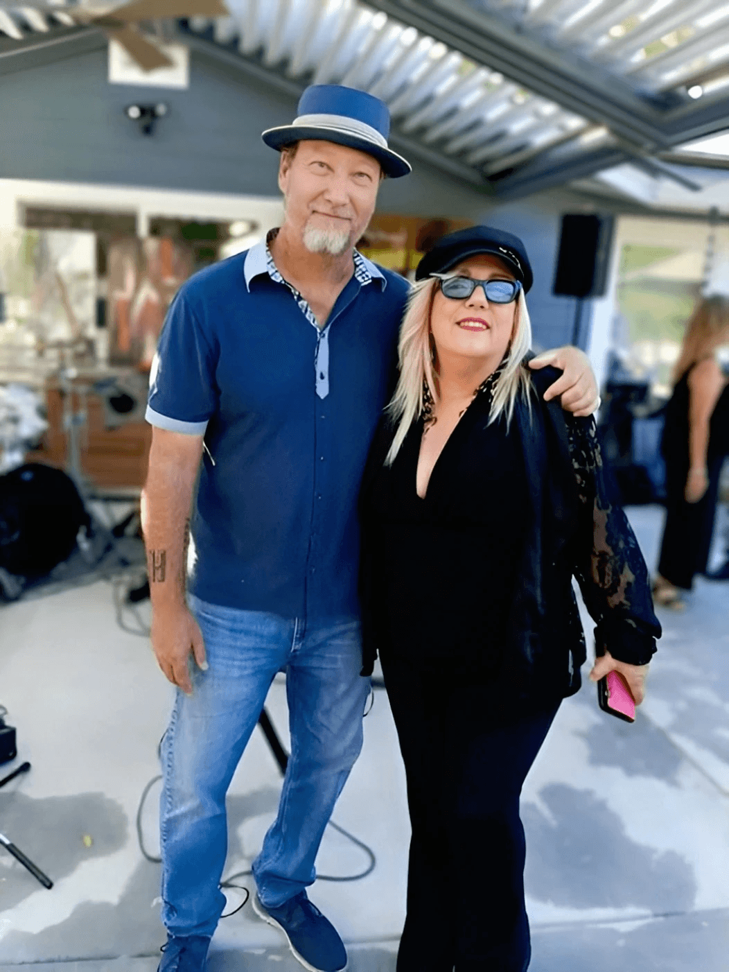 Peter Baron Creator & Host of The Backyard Improv and Pamela Charlles Arthur (Pamma Jamma) Hammond organ and Keys.