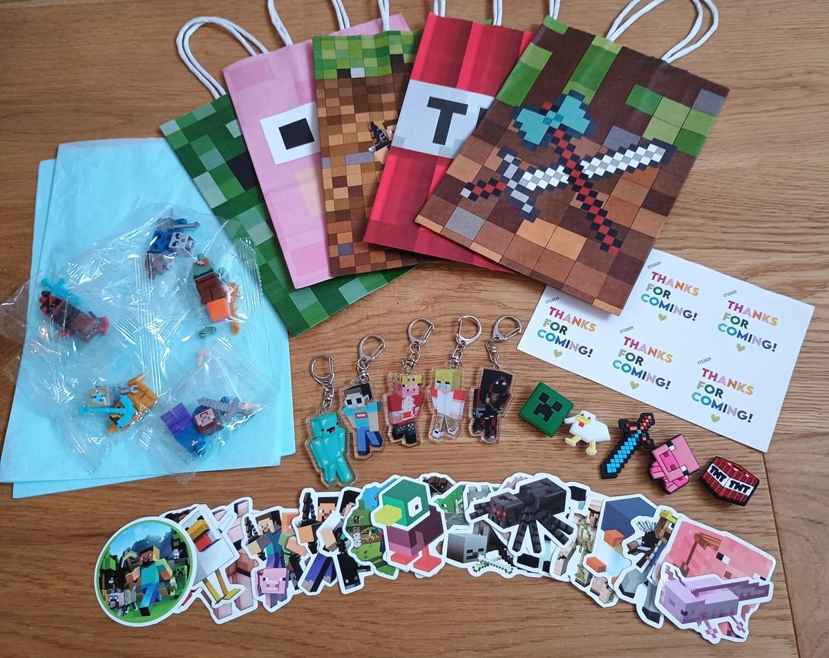 Minecraft Adventure Party Bags