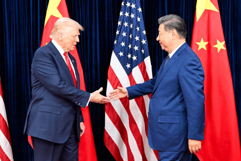 Trump praised Xi as "a great leader of a great nation".