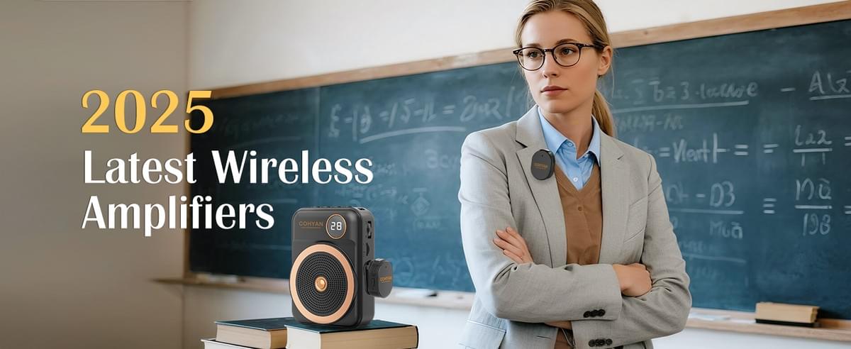 Voice Amplifier for Teachers with Wireless Lavalier Lapel Microphone Portable Bluetooth Microphone 