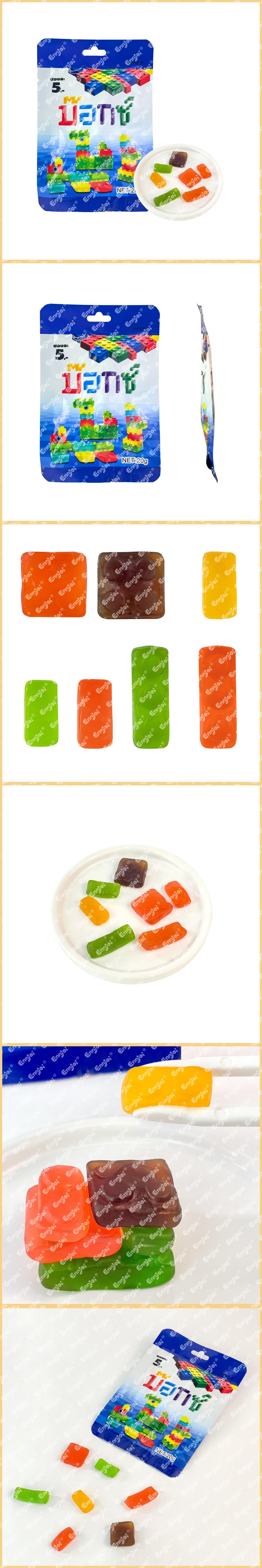 Building Block Shaped Gummy Candy 20g