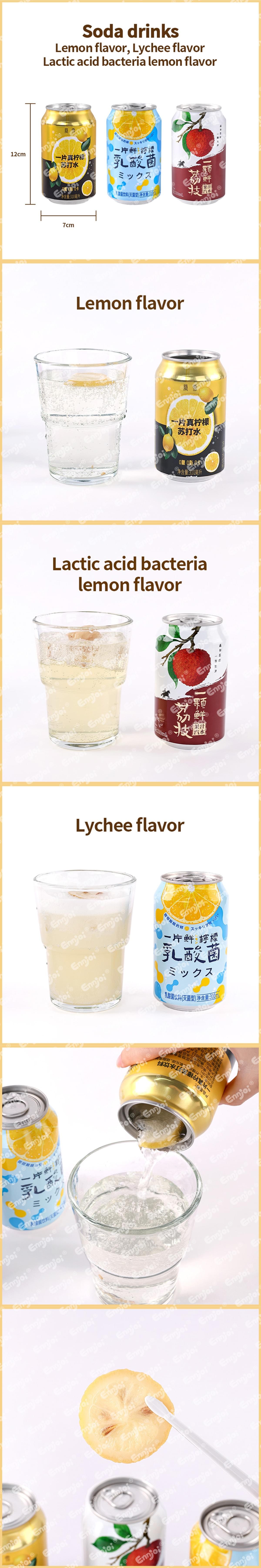 Lemon sparkling water