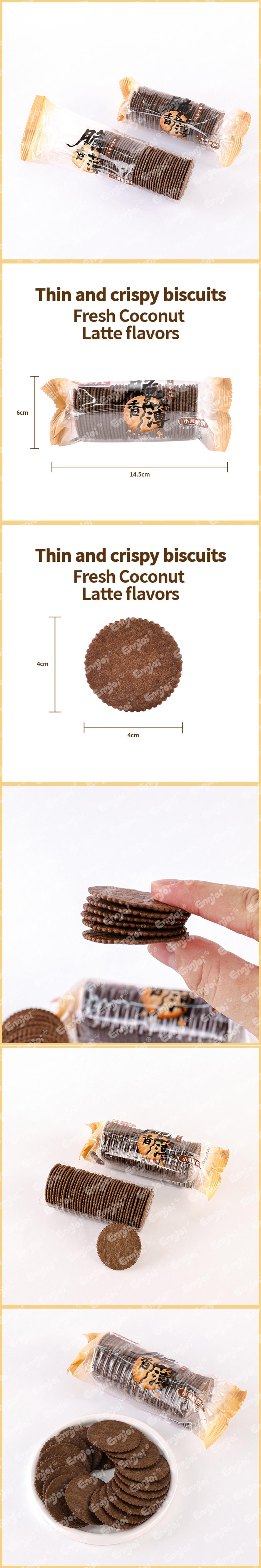 Thin and crispy biscuits