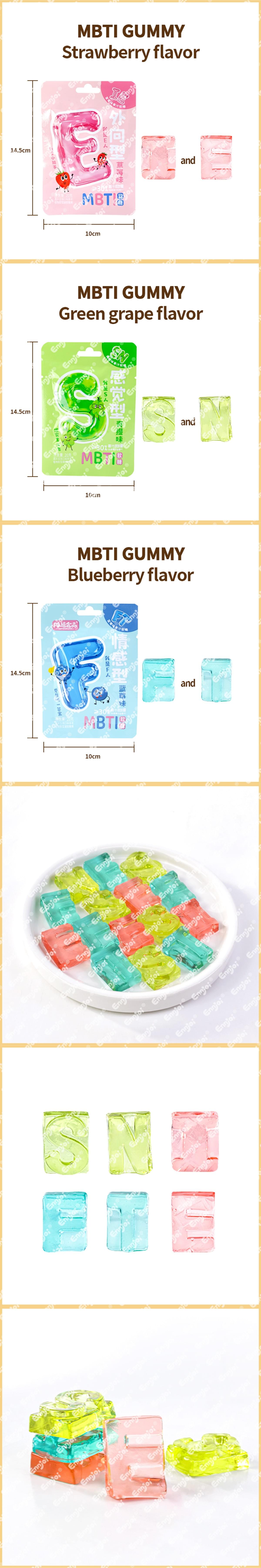 MBTI Letter Shaped Gummy Candy