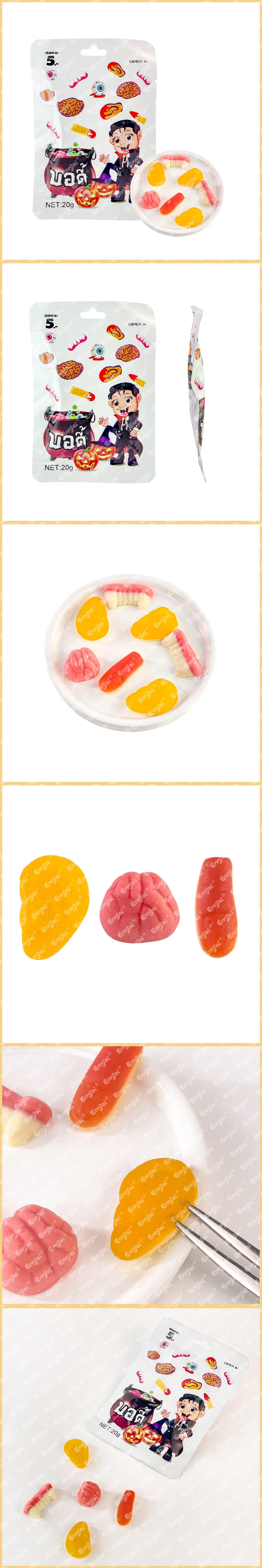 Halloween Body Part Shaped Gummy Candy 20g
