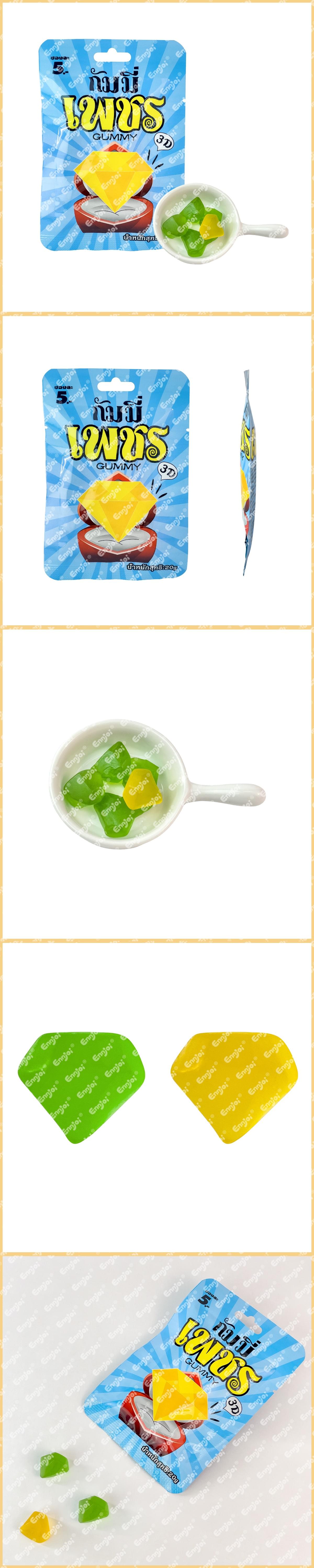 3D Diamond Shaped Gummy Candy 20g