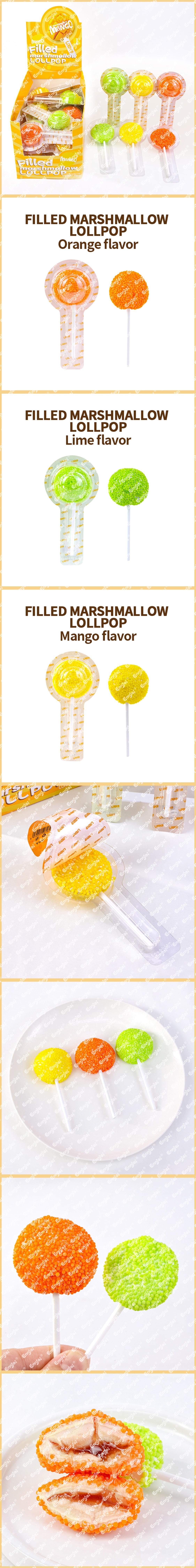 Filled Marshmallow Lollipops