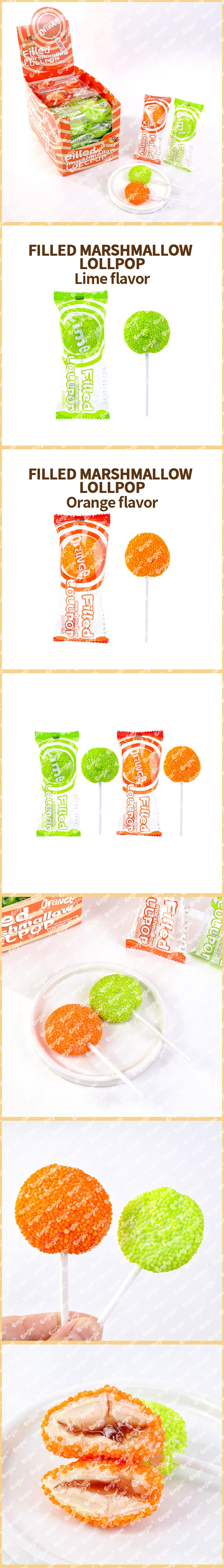 Filled Marshmallow Lollipops