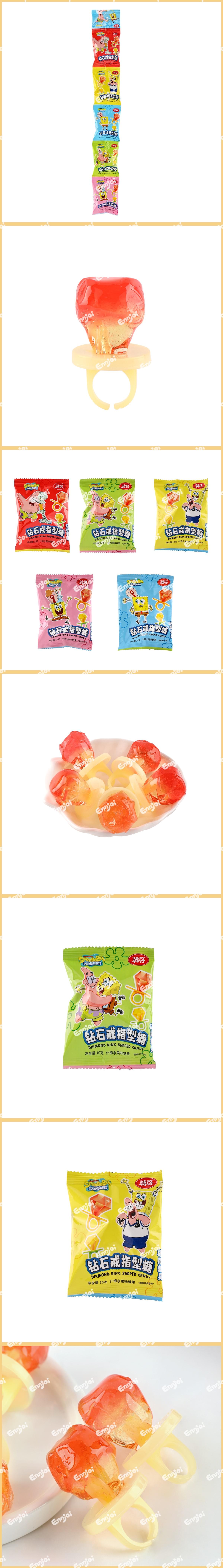 Diamond ring-shaped candy