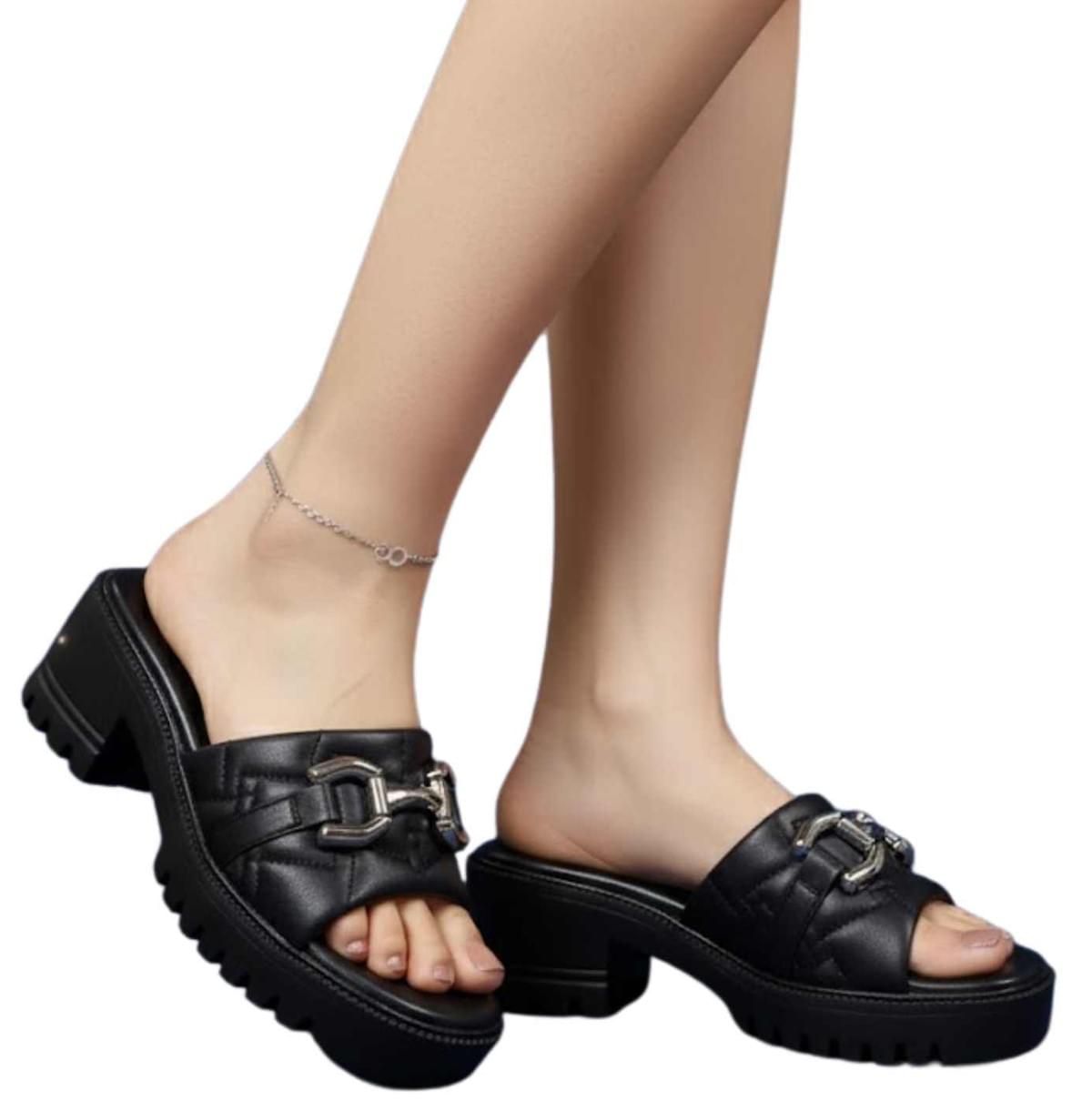 Miofeel 時尚厚底休閒拖鞋