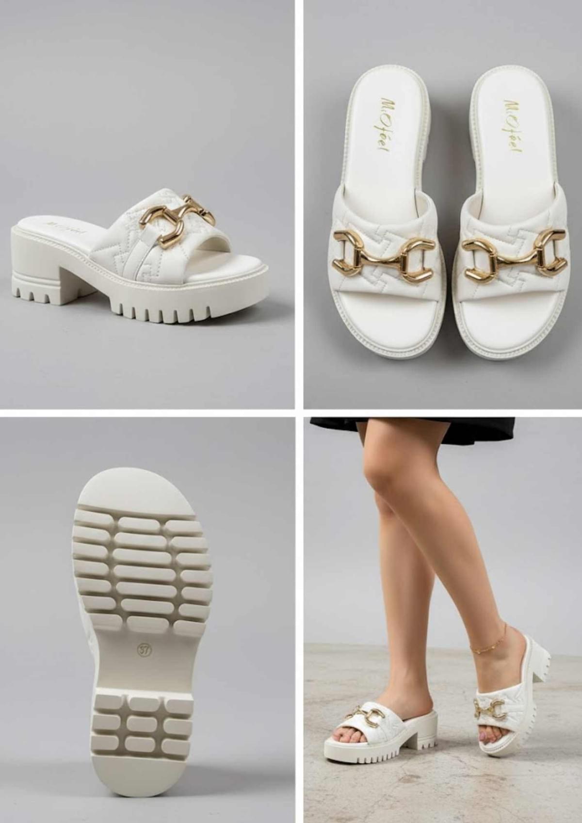 Miofeel 時尚厚底休閒拖鞋