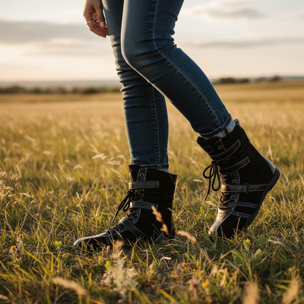 Hush Puppies 黑曜騎士・黏扣短靴