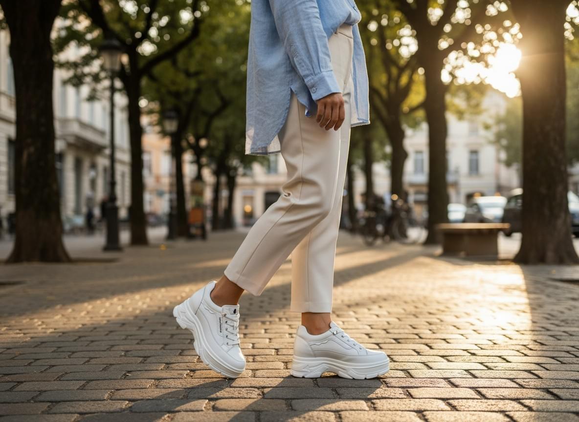 Hush Puppies 真皮厚底休閒鞋