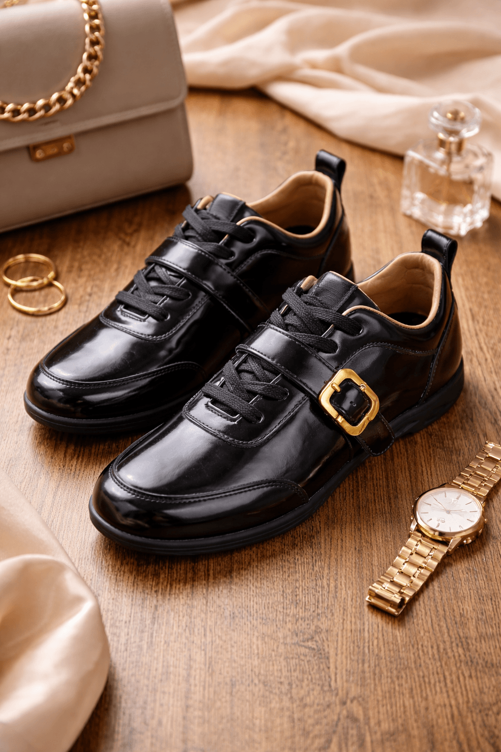 Hush Puppies 牛皮設計休閒鞋