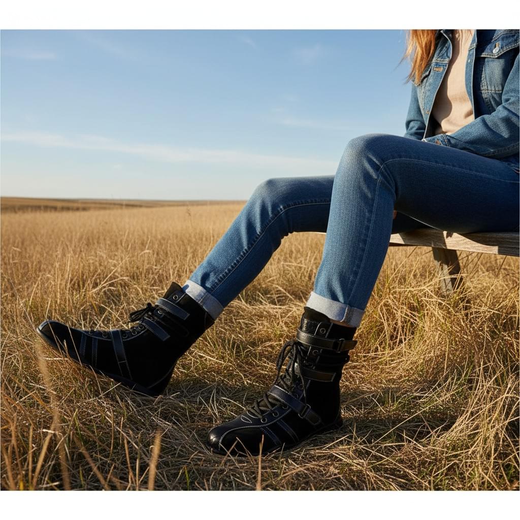 Hush Puppies 黑曜騎士・黏扣短靴