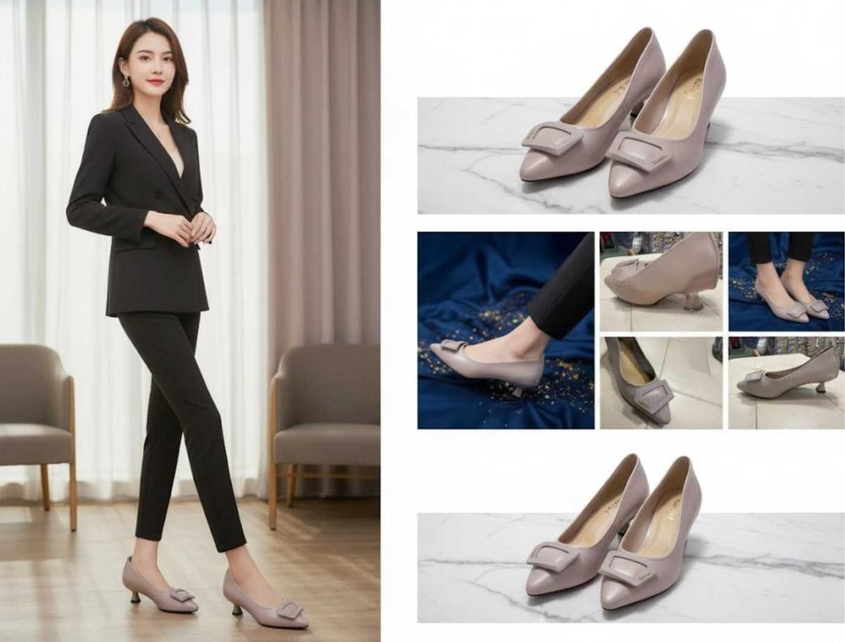 Miofeel 氣質尖頭細跟鞋