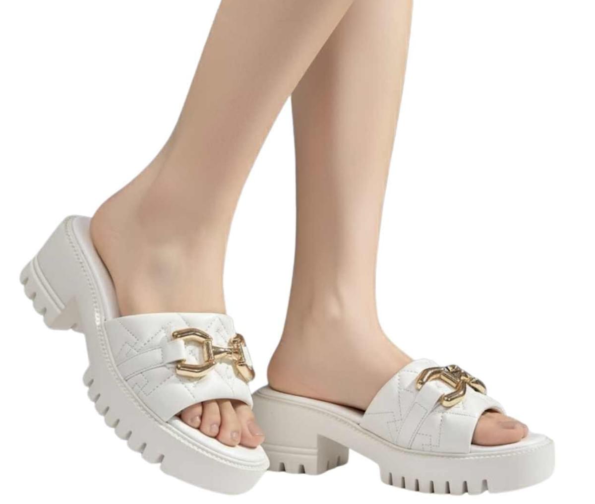 Miofeel 時尚厚底休閒拖鞋