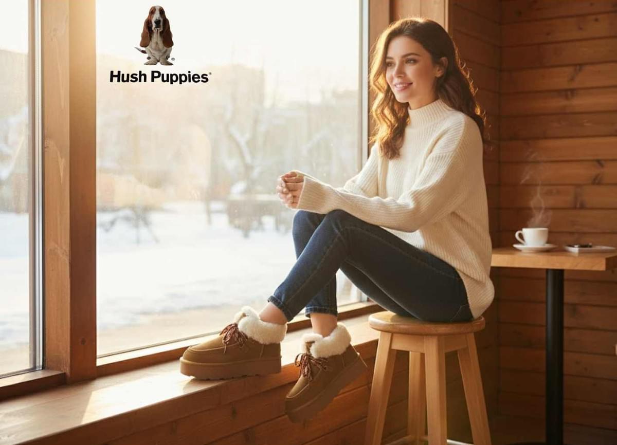 Hush Puppies 戶外綁帶雪地靴