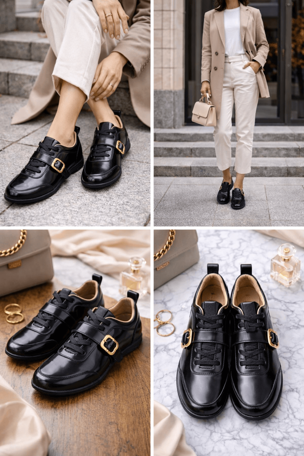 Hush Puppies 牛皮設計休閒鞋